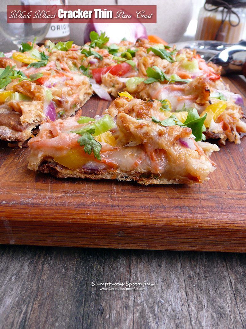 Crunchy Whole Wheat Cracker Thin Pizza Crust