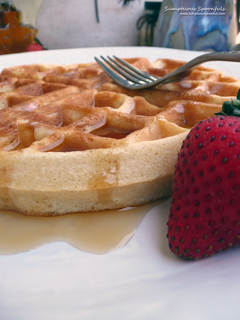 Buttery Belgian Waffles for a Vertical Waffle Maker image
