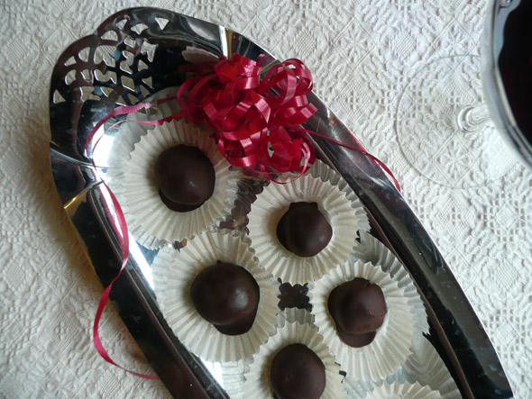 Chocolate Cherry Cabernet Talking Truffles