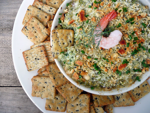 Hot & Cheesy Seafood Spinach Dip