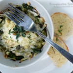 Baked Eggs in Asparagus Sweet Onion Nests ~ Sumptuous Spoonfuls #eggs #breakfast #recipe