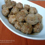 Asian Ginger Party Meatballs ~ from Sumptuous Spoonfuls #Asian #Ginger #Meatball #Recipe