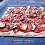 Tomato Eggplant Ricotta Tart