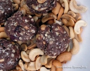 Chocolate, Fruit & Nut Energy Bytes | Sumptuous Spoonfuls