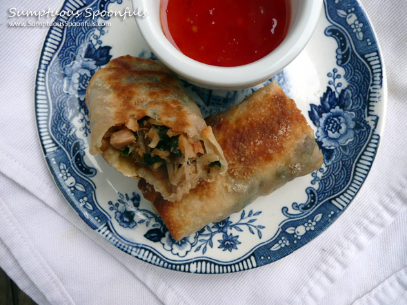 Asian Chicken Shrimp & Kale Egg Rolls