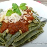 Homemade Spinach Whole Wheat Noodles