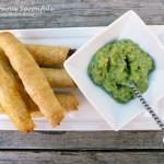 Baked Cheesy Chicken Taquitos with Black Beans & Corn