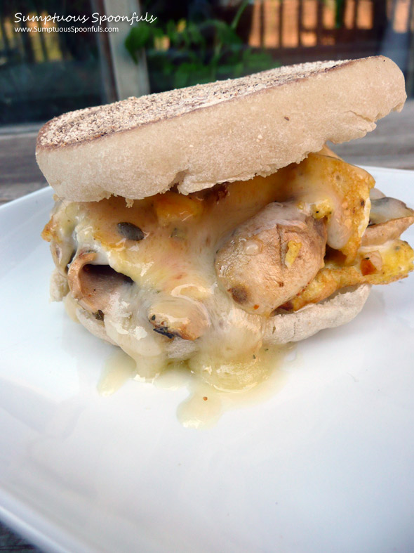 Mushroom Havarti Breakfast Sandwich