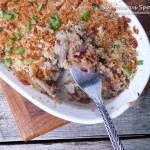 Purple Hashbrown Mushroom Casserole Au Gratin