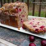 Spiced Cranberry Rum Bread with Walnuts