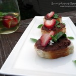 Strawberry Basil Chocolate Mascarpone Crostini