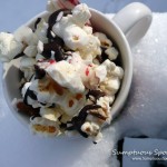 Chocolate Peppermint Pecan Popcorn ~ from Sumptuous Spoonfuls #chocolate #peppermint #pecan #popcorn #recipe