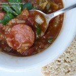 Creole Stout Sausage Gumbo from Sumptuous Spoonfuls #creole #gumbo #recipe