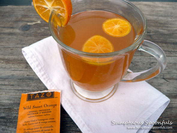 Hot Sweet Brandied Citrus Tea ~ from Sumptuous Spoonfuls #hot #cocktail #recipe