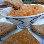 Lucky Red Lentil Dip with Toasted Pitas ~ Sumptuous Spoonfuls #lentil #dip #recipe