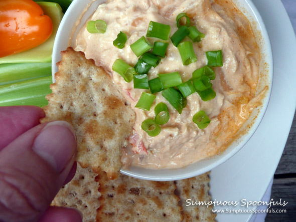 Buffalo Chicken "Devil" Dip - Lightened Up