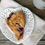 Cranberry White Chocolate Scones ~ from Sumptuous Spoonfuls #cranberry #scone #recipe