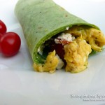 Tomato, Egg & Cilantro Pesto Breakfast Wrap ~ Sumptuous Spoonfuls #quick #breakfast #recipe