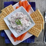 Corned Beef & Chevre Cheese Spread ~ Sumptuous Spoonfuls #cheese #recipe