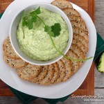 Creamy Avocado Cilantro Bean Dip ~ Sumptuous Spoonfuls #avocado #dip #recipe