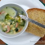 Lucky Greens, Beans & Sausage Soup ~ Sumptuous Spoonfuls #soup #recipe