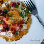 Breakfast Pizza with Herbed Garlic Veggie Crust ~ Sumptuous Spoonfuls #gluten-free #pizza #recipe