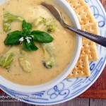 Broccoli Cauli Cheese Soup ~ Sumptuous Spoonfuls #soup #recipe