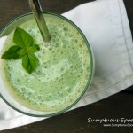 Basil Honeydew Green Smoothie ~ Sumptuous Spoonfuls #green #smoothie #recipe