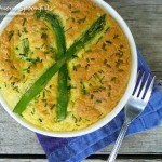 Asparagus Blue Cheese Souffle ~ Sumptuous Spoonfuls #easy #souffle #recipe