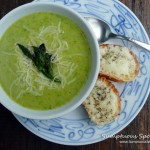 Asparagus Potato Bisque ~ Sumptuous Spoonfuls #soup #recipe