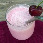 Cherry Cheesecake Smoothie ~ Sumptuous Spoonfuls #smoothie #recipe