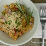 Curry Saffron Wild Mushroom Risotto ~ Sumptuous Spoonfuls #risotto #recipe