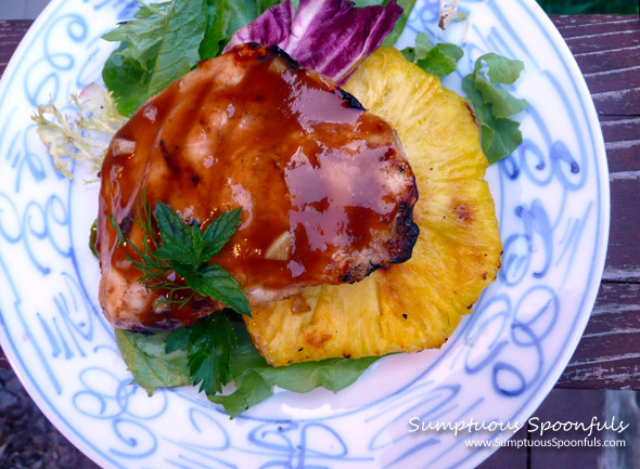 Grilled Honey Pineapple Teriyaki Chicken ~ Sumptuous Spoonfuls #chicken #recipe