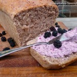 Mulberry Maple Oatmeal Bread ~ Sumptuous Spoonfuls #bread #recipe