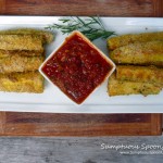 Baked Parmesan Tarragon Zucchini Fries ~ Sumptuous Spoonfuls #zucchini #recipe