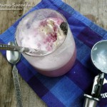 Homemade Purple Cow Ice Cream Float ~ Sumptuous Spoonfuls #drink #recipe