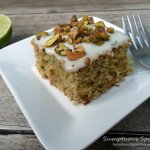 Zucchini Lime Cake with Pistachios ~ Sumptuous Spoonfuls #zucchini #cake #recipe