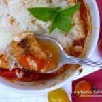 Heirloom Tomato Bruschetta Soup ~ Sumptuous Spoonfuls #easy #soup #recipe