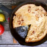 Caramelized Apple Pear Dutch Baby ~ Sumptuous Spoonfuls #breakfast #recipe