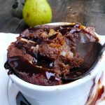 Chocolate Pear Cobbler ~ Sumptuous Spoonfuls #dessert #recipe