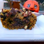 Gluten Free Pumpkin Chocolate Chip Bars ~ Sumptuous Spoonfuls #dessert #recipe
