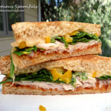 Smoked Turkey Spinach Sundried Tomato Sandwich | Sumptuous Spoonfuls