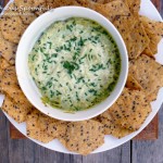 Triple A Dip (Avocado Asiago & Artichoke) ~ Sumptuous Spoonfuls #dip #recipe