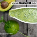 Avocado Cilantro Lime Salad Dressing ~ Sumptuous Spoonfuls #salad #dressing #recipe