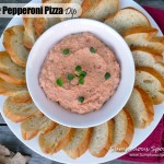 Crockpot Pepperoni Pizza Dip ~ Sumptuous Spoonfuls #appetizer #recipe