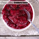 Maple Orange Spice Cranberry Sauce ~ Sumptuous Spoonfuls #cranberry #recipe