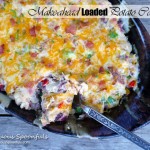 Marvelous Make Ahead Loaded Baked Potato Casserole ~ Sumptuous Spoonfuls #potato #recipe