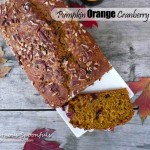 Pumpkin Orange Cranberry Bread ~ Sumptuous Spoonfuls #quickbread #recipe