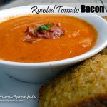 Roasted Tomato Bacon Soup ~ Sumptuous Spoonfuls #soup #recipe