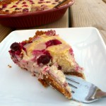 Rustic Cranberry Cheesecake Pie ~ Sumptuous Spoonfuls #dessert #recipe